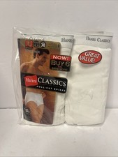 New Vintage 2003 Hanes Classics Full Cut Briefs 6 PK Size 38 Style 7760P6 Sealed
