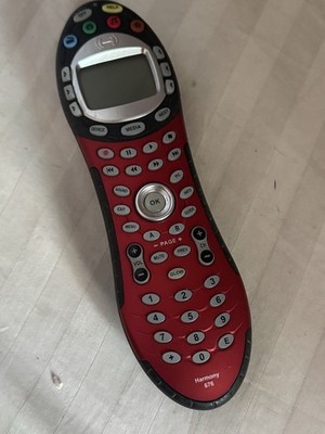 GENUINE LOGITECH HARMONY 676 ADVANCED UNIVERSAL REMOTE - RED
