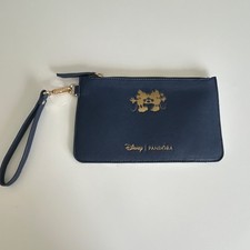 Disney Pandora Navy Blue Wristlet Pouch Micke...