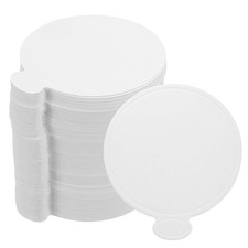 Mini tableros para pasteles, cartones para pasteles mousse redondos para bases de pasteles (blancos) 100 un.