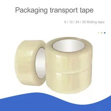 36 rolls 2"x75 yds shipping packaging clear tape express Official UL