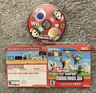 New Super Mario Bros. Wii (Game + Cardboard Sleeve) Tested Clean - Next Day Ship