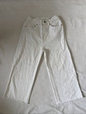 Zara White Jeans Girls 8