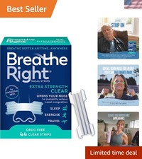 Extra Strength Clear Nasal Strips for Sensitive Skin - 44 Count, Instant Relief