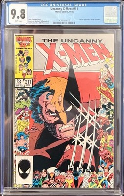 UNCANNY X-MEN #211 CGC 9.8 NM/M 1986 1ST MARAUDERS! Wolverine vs Sabretooth   