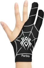 Parblo Artist Two Fingers Glove Anti-Skid Drawing for Black and White 