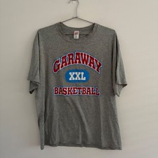 Vintage Soffe Shirts Garaway Basketball Graphic T-Shirt Gray XL Made in USA