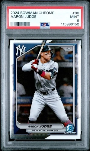 2024 Bowman Chrome AARON JUDGE #80 PSA 9 MINT