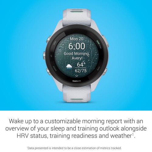 Garmin Forerunner 265S Running Smartwatch, Colorful AMOLED Display, Whitestone - Picture 4 of 6