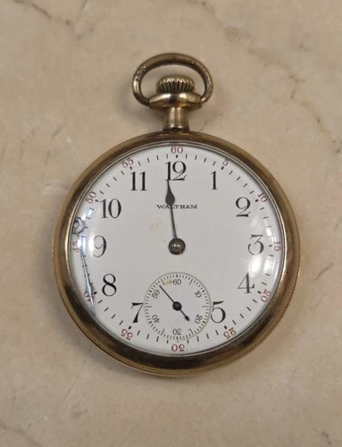 New ListingAntique Waltham Pocket Watch Gold Filled Case 15 Jewels Circa 1920 Philadelphia