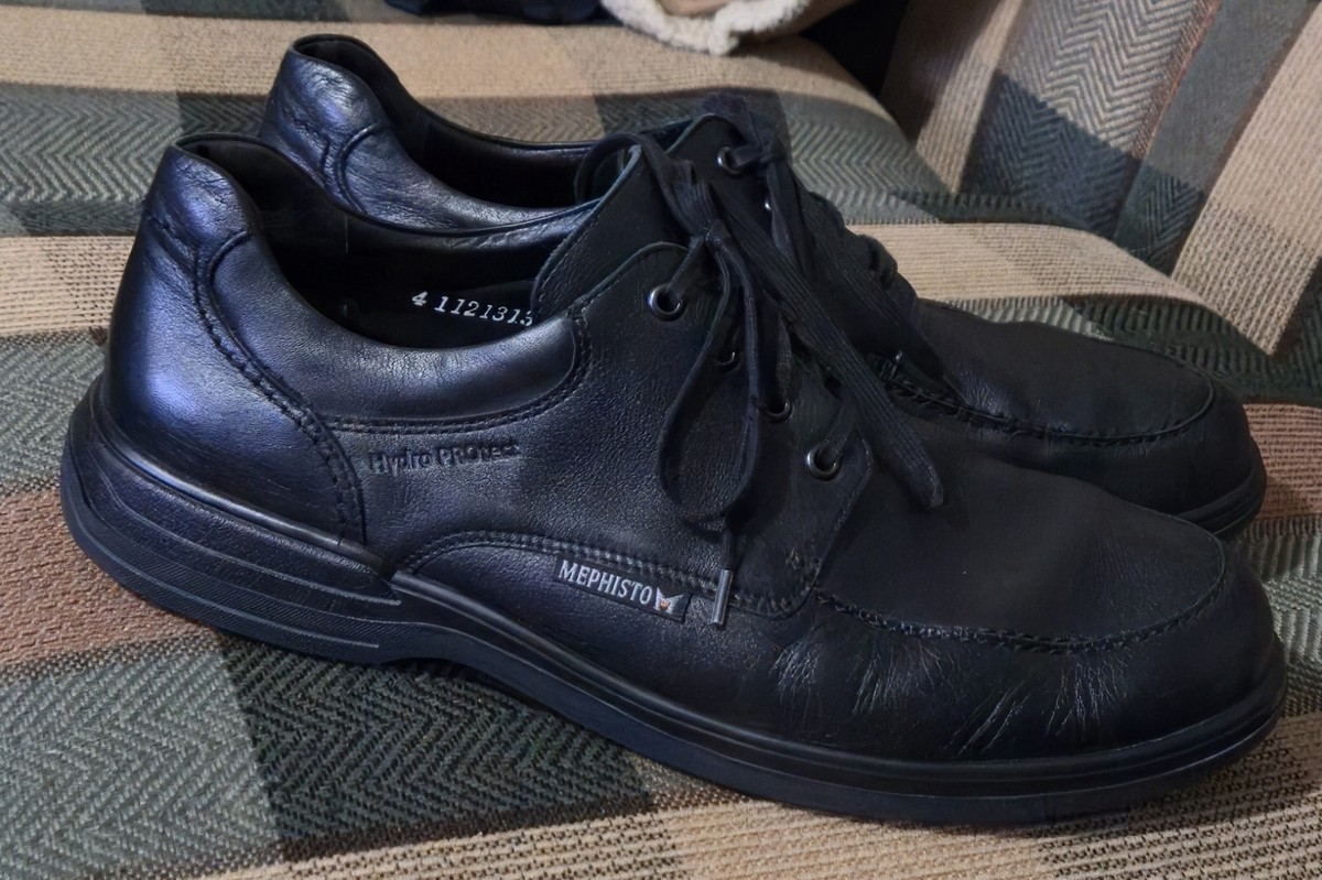 MEPHISTO Men's Douk Hydro-Protect Air-Jet Oxford Casual Shoes Black Sz US 11.5  View 4