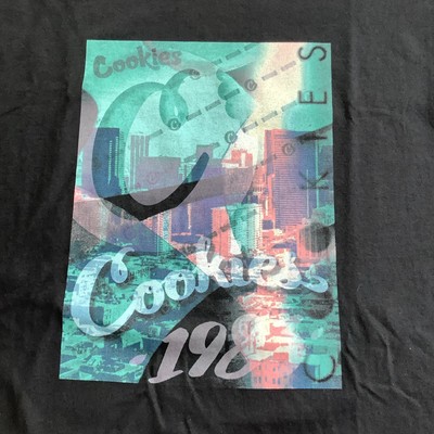 NWT Berner Cookies SF 1983 Clothing Black Screen Print Original Logo T-Shirt 2XL