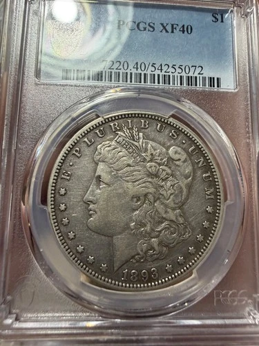 1893-P Morgan Dollar $1 PCGS XF40