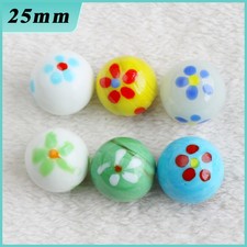25mm Glass Marbles Round Glass Beads Vase Fish Tank Decor DIY Craft Toy Game