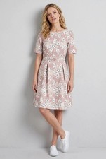 Pink Floral Fit & Flare Dress