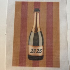 Needlepoint Canvas Champagne Bottle 2025