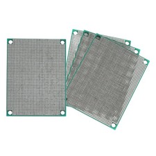 4Pcs Breadboard Solderable 80mm x 60mm Green Circuit PCB Boards Double Sided ...