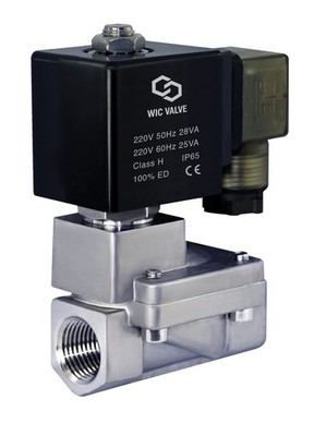 3/4'' Stainless S316 High Pressure 230 PSI Electric Solenoid Valve 220V AC NC