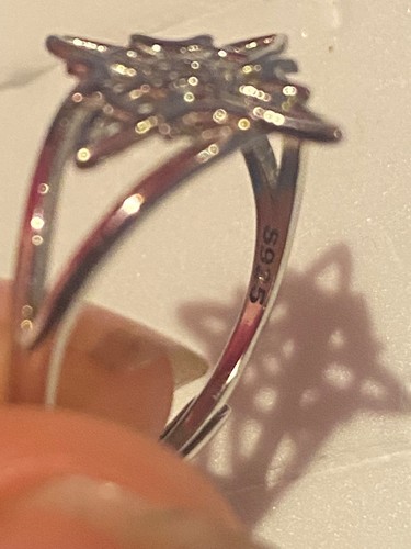 925 Sterling Silver Witches Knot Star and Moon Adjustable Ring Witchy Wiccan - Picture 5 of 10