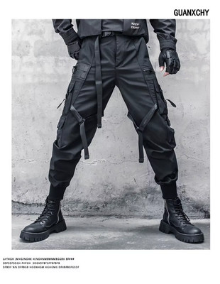 Techwear  Hose Herren oder Damen für Rave Techno Emo Gothic Festival Pant Hosen