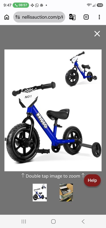 KIDDO Kids 3-Wheel Tricycle Ride-On Toy Trike