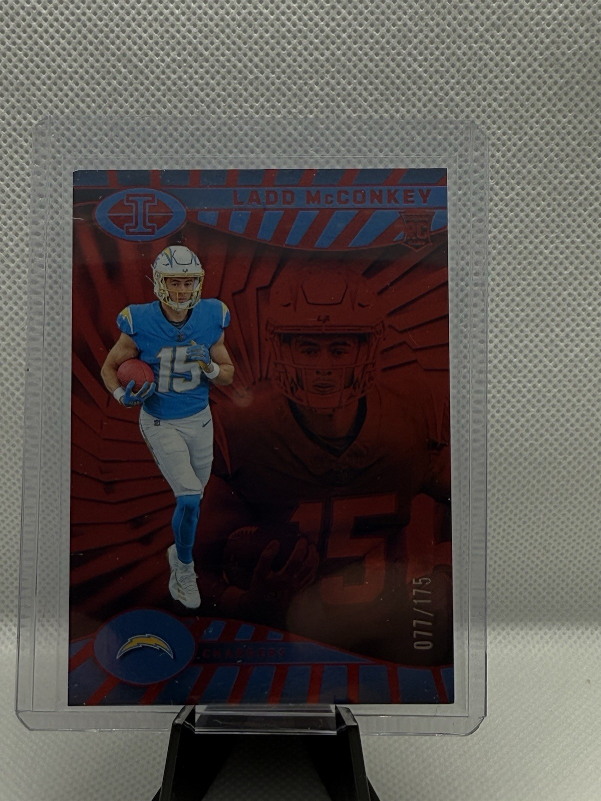 2024 Panini Illusions - Ladd McConkey #51 Trophy Collection Red /175 (RC)