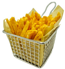 Display Fake Food Prop French Fries Basket