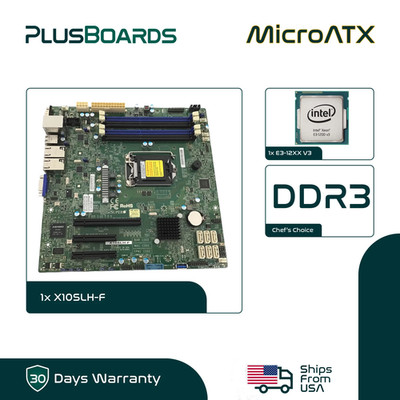 Supermicro X10SLH-F LGA 1150 mATX Server Motherboard w/ E3-1241 V3 32GB DDR3