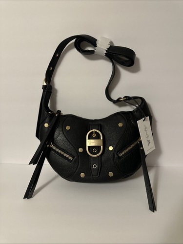 JESSICA SIMPSON Women’s Courtney Crossbody Handbag Faux Leather • Black NWT