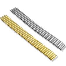 Stainless steel elasticated watch band strap metal bracelet 12 14 16 18mm