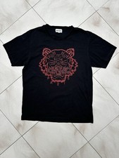 Kenzo Paris Herren T-Shirt Tiger Schwarz Rot - Authentic L Slim, S Regural