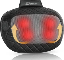 NEW Back and Neck Deep Tissue Massage Pillow with Heat, Kneading & Vibration