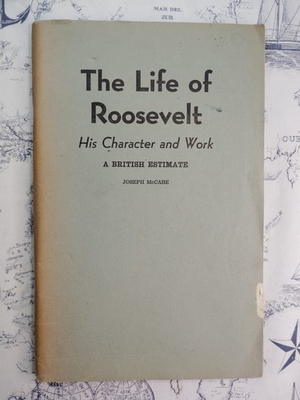 #ad #ad Joseph McCabe The Life of Roosevelt 1945 PB First Edition Biography WWII FDR $34.99