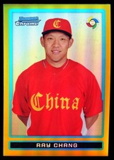 2009 Bowman Chrome WBC Gold Refractor #37 Ray Chang /50 Rookie Card RC RARE