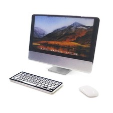 1/12 Mini Dollhouse Miniature Accessories Computer Mouse Keyboard Model Kids Toy