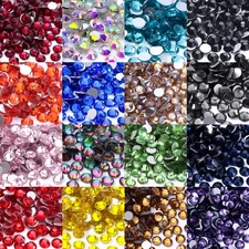 Bedazzling Flatback Glass Rhinestones Perfect for Crafting & DIY Nail Art Decor