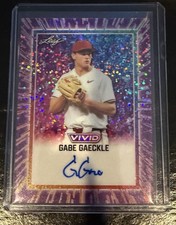 2025 Leaf Vivid Gabe Gaeckle Autograph #’d 4/7!