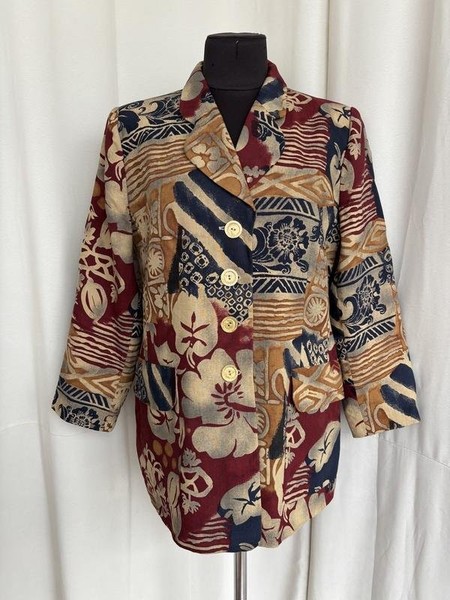 Women Louis Féraud Jacket Brown Viscose XXL
