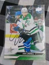 Esa Lindell Signed Hockey Card Dallas Stars