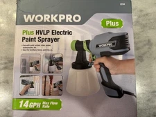 Workpro Plus Hvlp Electric Paint Sprayer 14 Gph Max Flow Rate Cord Has Paint On
