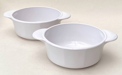 Vintage Corning Ware Versa 1174 Auflaufformen 2er Set Keramik Backofen zum Tisch