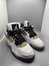 Air Jordan 4 Retro Rasta Lucid Green Women’s 10.5 White AQ9129-100 Men’s 9 No In