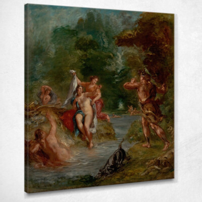 Der Sommer Diana Überraschung von Atheon Eugène Delacroix, edx144 Gemälde gedruckt auf 