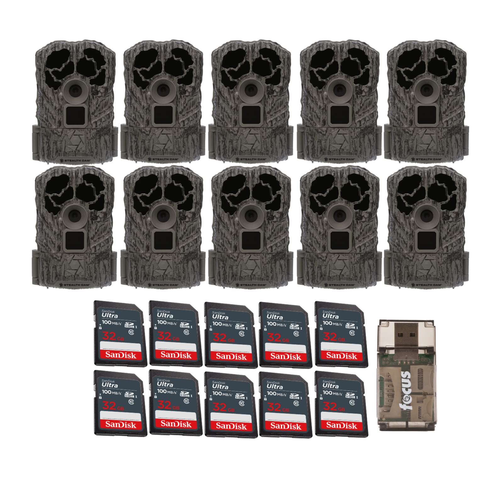 Stealth Cam Browtine Fotocamera Da Traccia 14MP Con Video - Rilevamento 18m, Velocità 0.7s, LED IR, Richiede SD Classe 10