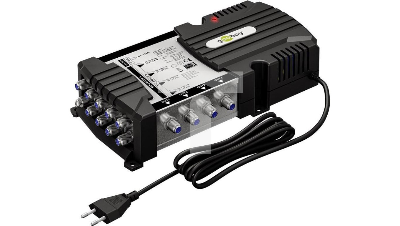 Sat multiswitch 9 inputs/4 outputs, 64879 /T2UK