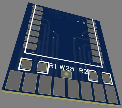 3 X PCB Breakout Board ESP07/12 /ESP32-C Vertikal/Vertical WS2812 WIFI Modul(e) - Bild 4 von 5