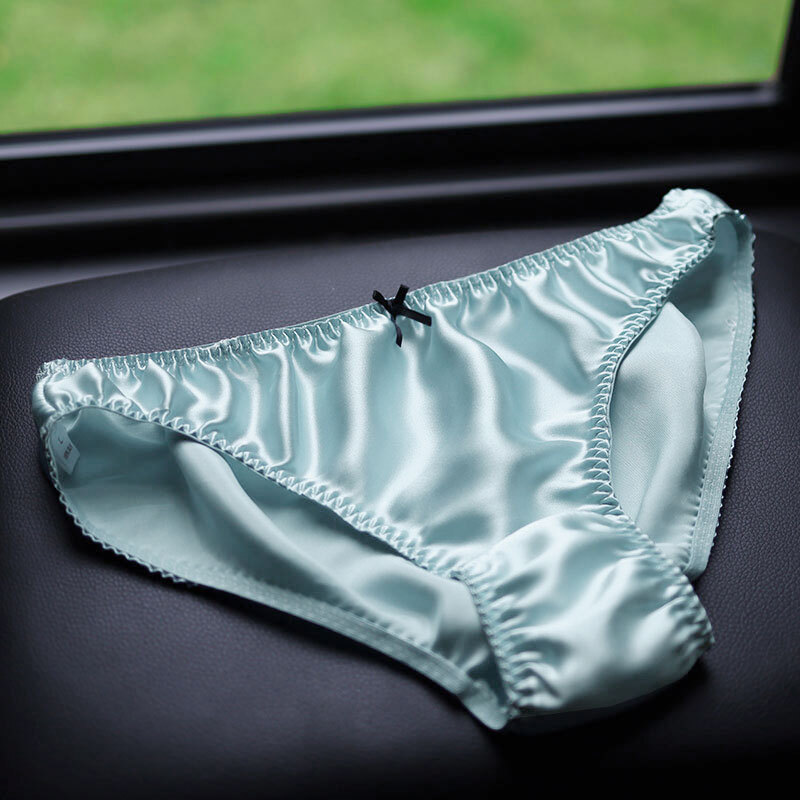 Mujeres Nuevas Bragas de Seda Hipsters Knickers Camisetas Cajones Calzoncillos Moño Deco