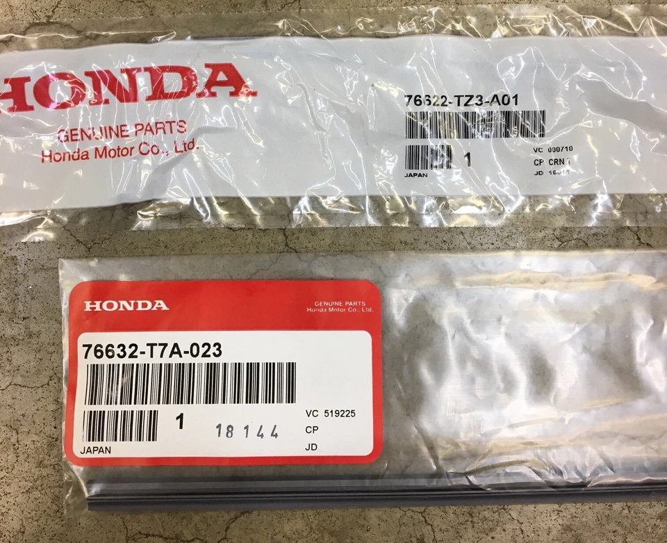 Genuine OEM Honda Accord 4dr Wiper Insert Pair Front 2018 - 2022 Inserts Set - Image 2 of 2