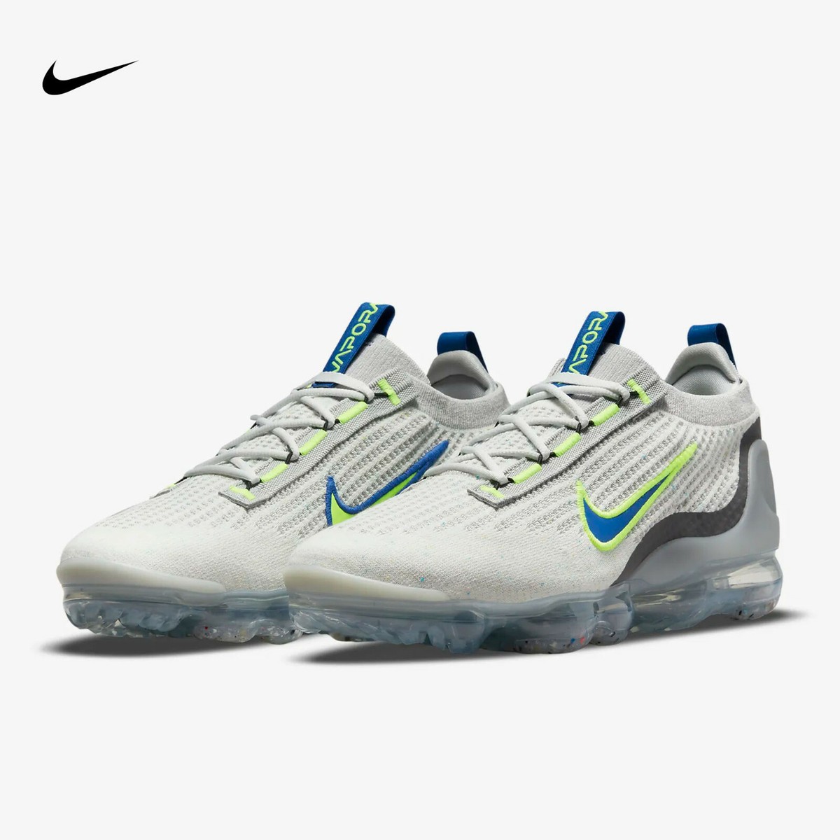 Nike Air Vapormax 2021 FK White / Volt / Hyper Royal DC9394-100 