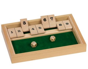 LOGOPLAY Jackpot – Shut The Box Würfelspiel Aus Holz, Familienklassiker Für 2+ Spieler